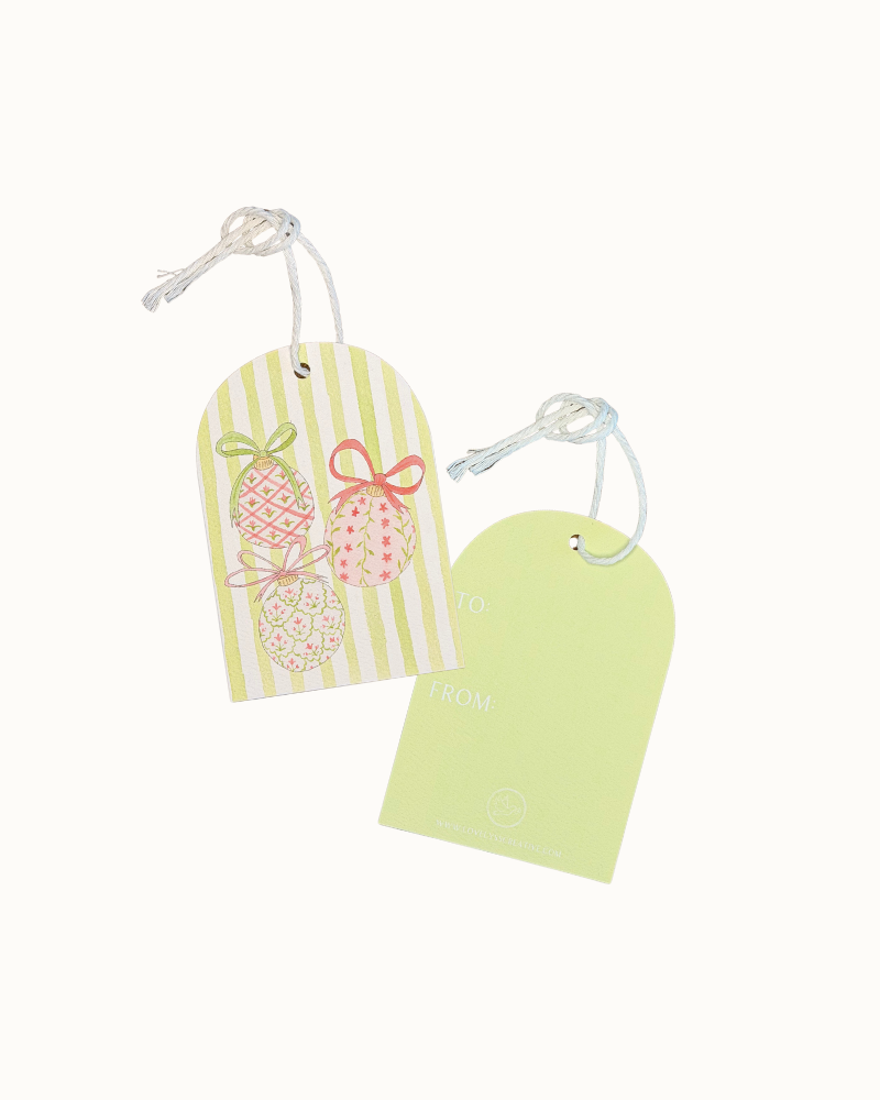 Floral Ornaments Gift Tags, 6 Pack