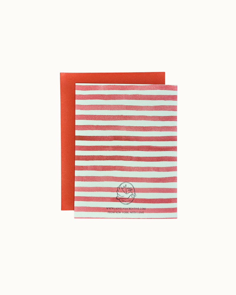 Tree Stripes, Greeting Card 10 Pack