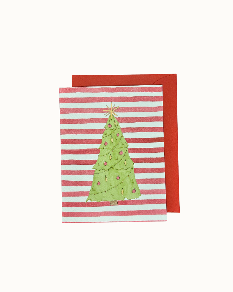 Tree Stripes, Greeting Card 10 Pack